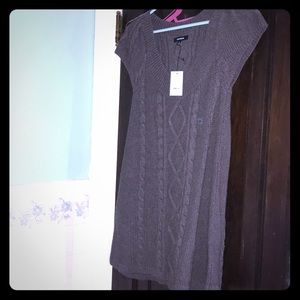 Brown sweater dress knitted size S from express